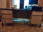 Vintage metalen bureau, Huis en Inrichting, Bureaus, Ophalen, Gebruikt, Bureau