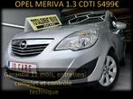 OPEL MERIVA 1.3 CDTI 79 MKM ‼️GARANTIE 1 AN CTOK‼️, Auto's, Opel, Voorwielaandrijving, Euro 5, Monovolume, Zwart