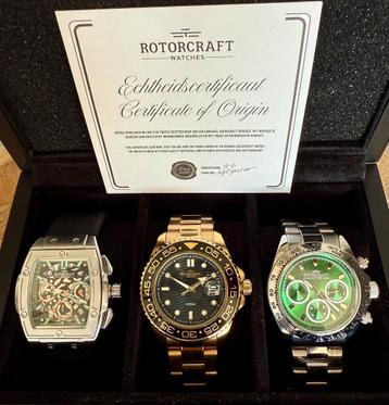 HORLOGEBOX ROTORCRAFT TWV1537€! ORIGINEEL MET CERTIFICAAT! beschikbaar voor biedingen