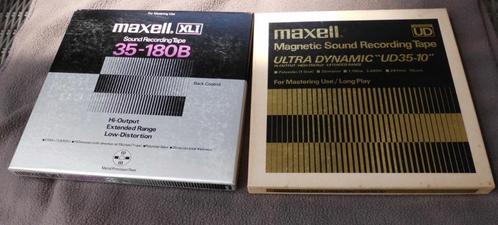 Maxell metalen spoelen met tape .(26 cm) is zeer goede staat, Audio, Tv en Foto, Bandrecorder, Ophalen of Verzenden