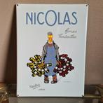 Emaillebord Nicolas, Ophalen of Verzenden, Reclamebord