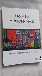Comment analyser des textes - Routledge, Comme neuf, Routledge, Enlèvement, Enseignement supérieur