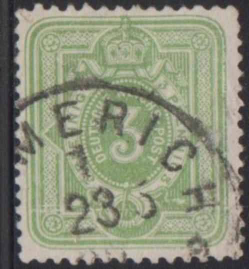 1880 - DUITSE RIJK - Cijfer + EMMERICH AM RHEIN, Postzegels en Munten, Postzegels | Europa | Duitsland, Gestempeld, Duitse Keizerrijk