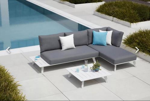 Loungeset Puglia Exterioo, Tuin en Terras, Tuinsets en Loungesets, Zo goed als nieuw, Loungeset, Aluminium, 4 zitplaatsen, Bank