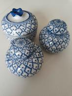 4 vintage kommetjes blauw wit, Enlèvement