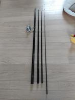 MATCH HENGEL 4,7 meter vintage, Watersport en Boten, Ophalen of Verzenden, Zo goed als nieuw, Vaste hengel