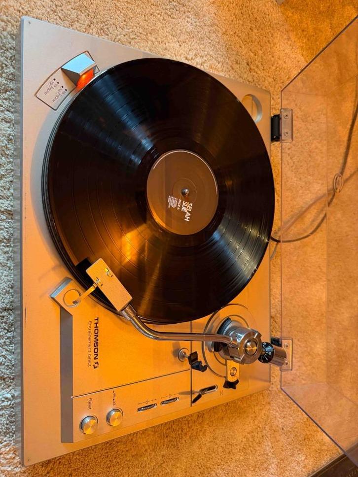 Thomson TL158T vinyl draaitafel, Audio, Tv en Foto, Platenspelers, Gebruikt, Platenspeler, Overige merken, Pitch-regelaar, Automatisch
