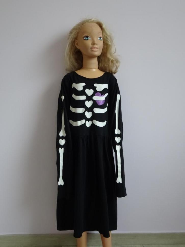 Zwarte jurk Halloween 10-12 jaar actie 4+1 gratis, Kinderen en Baby's, Carnavalskleding en Verkleedspullen, Zo goed als nieuw