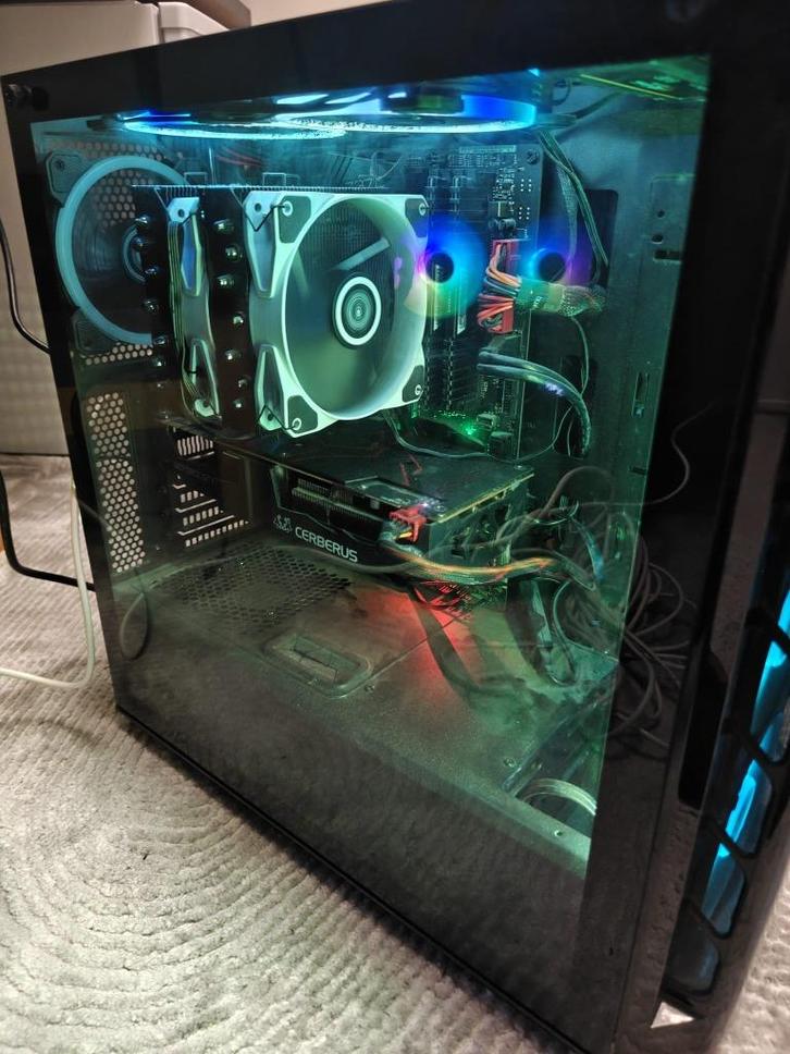 Gaming PC (+ monitor 144 hz), Computers en Software, Desktop Pc's, HDD, SSD, Met videokaart, Met monitor, Gaming, Ophalen