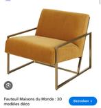Fauteil maison du monde, Huis en Inrichting, Ophalen, Zo goed als nieuw