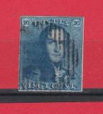 Nr. 2 Uitgewist - Leopold I Type Epaulette uit 1849., Verzenden, Gestempeld, Koninklijk huis