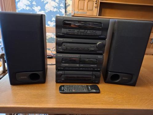 Vintage Kenwood stereoketen, Audio, Tv en Foto, Stereoketens, Gebruikt, Cassettedeck, Tuner of Radio, Speakers, Overige merken