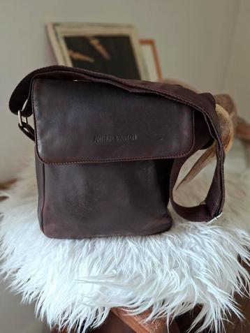 Lederen schoudertas crossbody Arthur&Aston heren beschikbaar voor biedingen