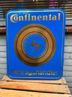 Continental Emaille Reclamebord, Ophalen of Verzenden, Gebruikt, Reclamebord