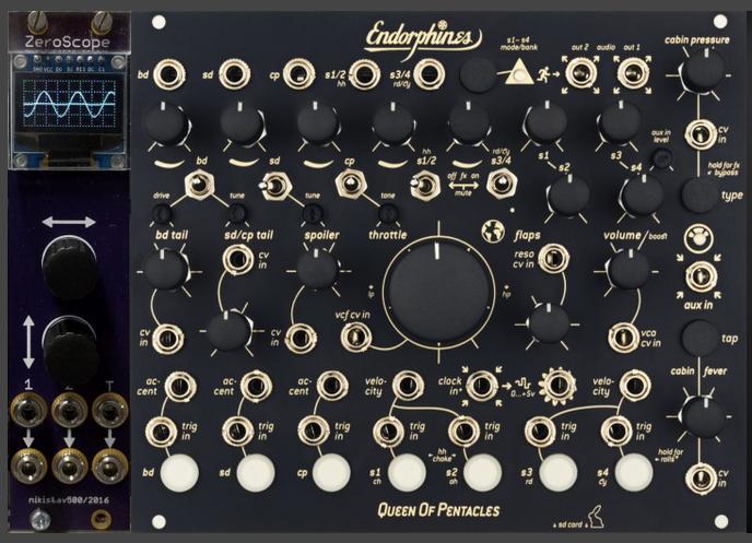 eurorack: queen of pentacles, Zeroscope, Musique & Instruments, Modules de son, Comme neuf, Autres marques, Enlèvement ou Envoi