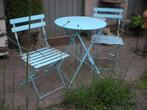 bistroset lichtblauwe kleur, Ophalen