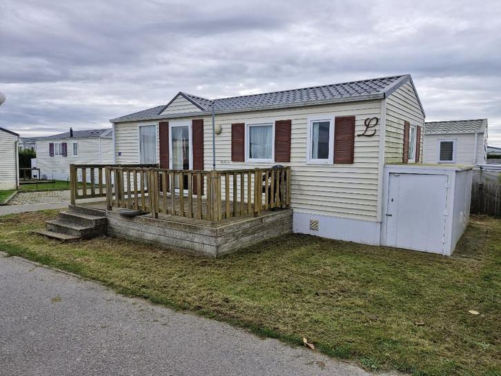 stacaravan Bredene :parkeerplaats inboedel hond toegelaten, Caravans en Kamperen, Stacaravans, tot en met 4, Ophalen