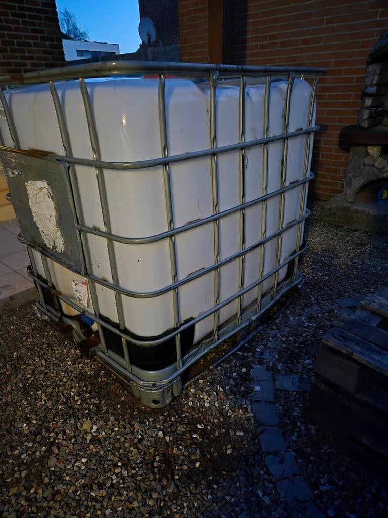 Ibc 1000 liter container zuiver, Ophalen