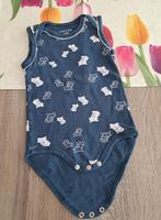 Sweet&Soft donkerblauwe body met vosjes 74/80, Kinderen en Baby's, Babykleding | Maat 74, Nacht- of Onderkleding, Zo goed als nieuw