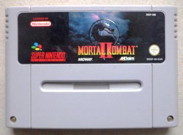 Mortal Kombat II voor de Europese Super Nintendo  beschikbaar voor biedingen