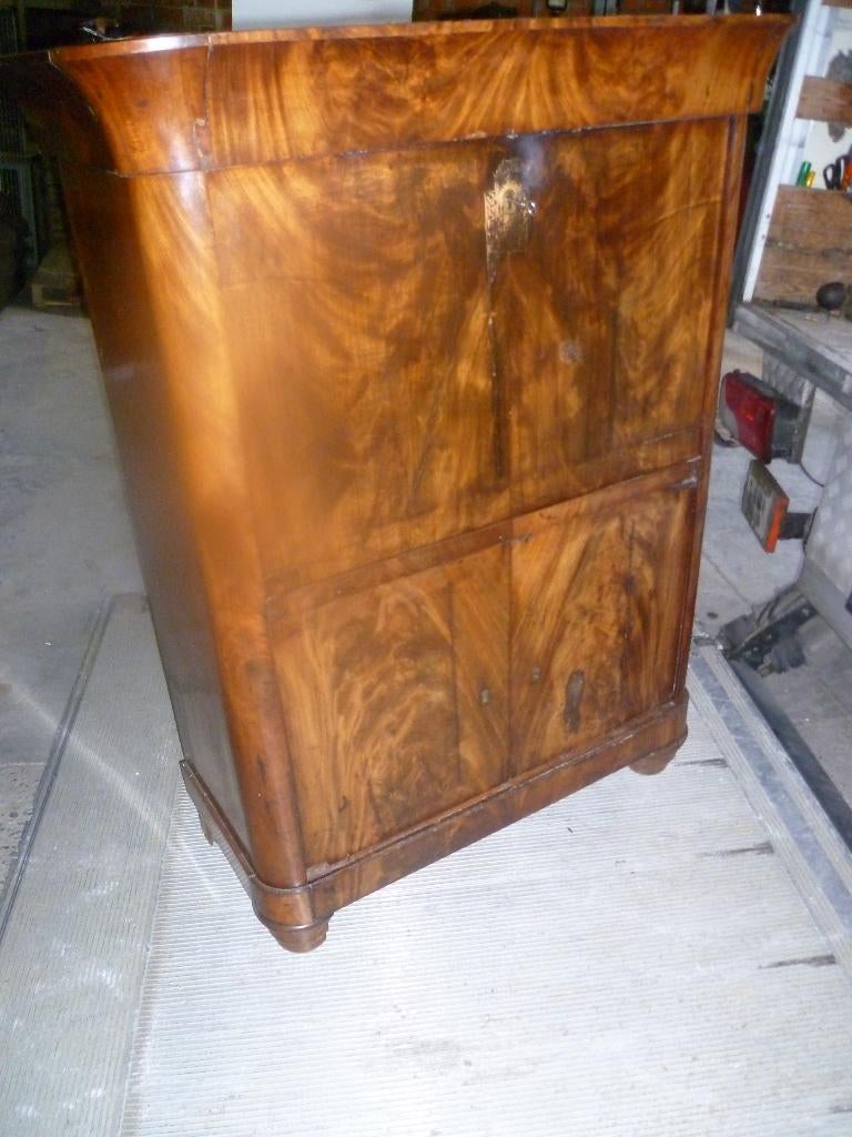 ANTIEKE LOUIS PHILIPPE SECRETAIRE, Antiek en Kunst, Ophalen of Verzenden