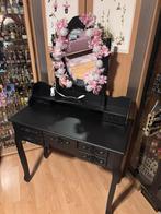 Zwarte kaptafel make up visagie, Ophalen, Hout, 50 tot 100 cm, 100 tot 150 cm
