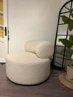 draaifauteuil uit boucléstof maison du monde, Swivel - Lichtgrijze draaifauteuil uit boucléstof, Enlèvement, 75 à 100 cm, Tissus