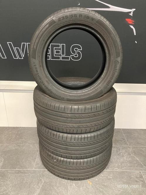 4x 235/55/18 100V Continental Contisportcontact5 zomerbanden, Auto-onderdelen, Banden en Velgen, Band(en), Zomerbanden, 18 inch