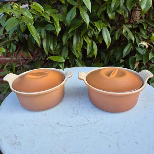 Le creuset.  2 schattige cocottes nr 14, Antiek en Kunst, Antiek | Email, Ophalen of Verzenden