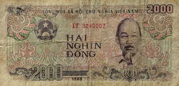 Vietnam - 2000 dong - 1988 beschikbaar voor biedingen