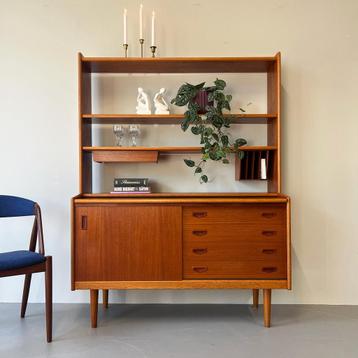 Vintage secretaire, highboard, Zweeds beschikbaar voor biedingen
