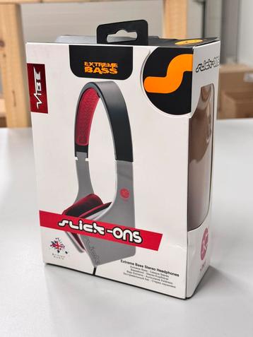 Vibe Slick Headphones On-Ear koptelefoon headset rood-zw-wi