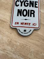 Cygne Noir emaille deurpostje, Verzamelen, Ophalen of Verzenden, Gebruikt, Reclamebord