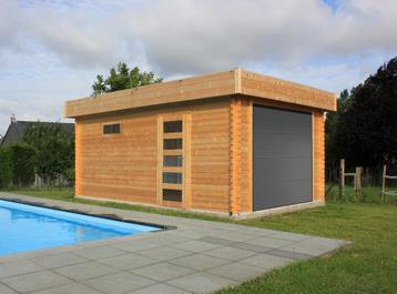 Nieuw modern houten garage Garage Modern - S8935 beschikbaar voor biedingen