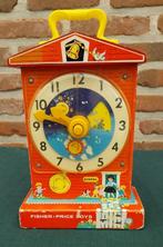 Fisher-Price vintage music box teaching clock 998, Ophalen of Verzenden