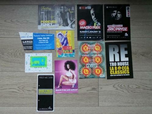 Lot de flyers / dépliants de la Discothèque La Rocca (Lier), Verzamelen, Muziek, Artiesten en Beroemdheden, Gebruikt, Overige typen