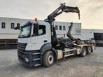 Mercedes-Benz Axor 2536 Euro5 container multilift crane HIAB, Auto's, Automaat, Euro 5, 360 pk, Wit