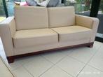 Twee fauteuils, een tweezitsbank en een driezitsbank: leer e, Ophalen, Gebruikt, Hout, 75 tot 100 cm