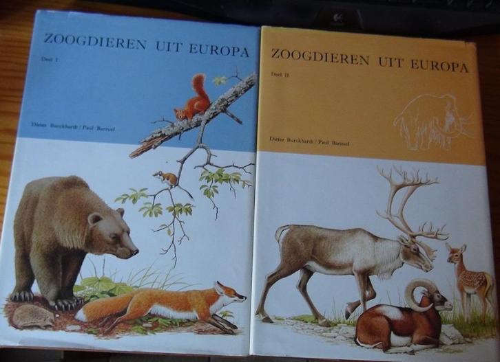 Dieren van Europa deel 1 of 2 met prenten, Boeken, Prentenboeken en Plaatjesalbums, Zo goed als nieuw, Prentenboek, Ophalen of Verzenden