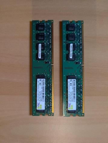 Aeneon DDR2-667 CL5 PC2-5300U-555 de 1 Go., Enlèvement ou Envoi, Comme neuf, Desktop, DDR2