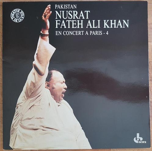 LP Nusrat Fateh Ali Khan - En Concert À Paris - 4 - 1988, Cd's en Dvd's, Vinyl | Wereldmuziek, Zo goed als nieuw, Aziatisch, 12 inch