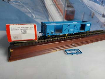 Kleinbahn 4-assige containerwagen SNCB, Neuf, Autres marques, Analogique, Enlèvement ou Envoi