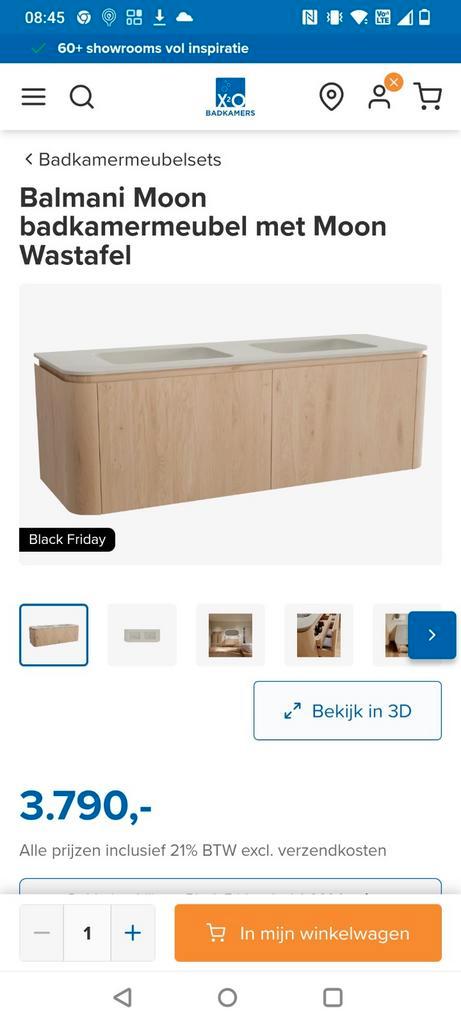 Balmani Moon badkamermeubel, Huis en Inrichting, Badkamer | Badkamermeubels, Ophalen