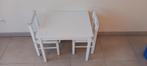GERESERVEERD Kindertafel met 2 stoelen, Ophalen, Gebruikt, Tafel(s) en Stoel(en)