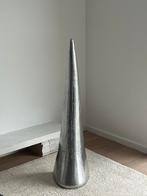 Uniek Brutalisch stalen zilver sculptuur, Ophalen