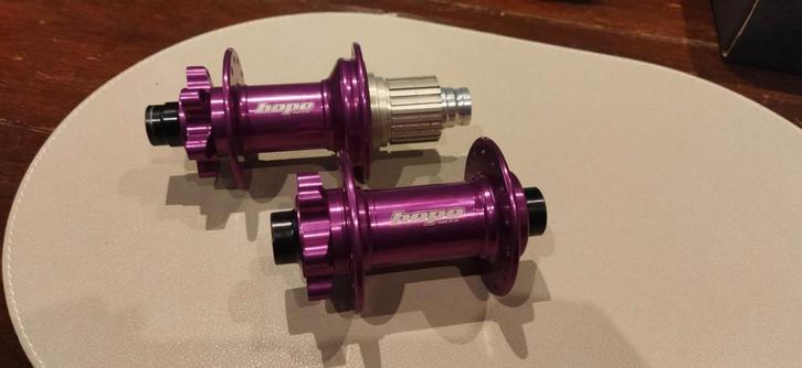Hope pro 4 navenset boost, microspline, 28 gaats, paars, Fietsen en Brommers, Fietsonderdelen, Zo goed als nieuw, Mountainbike