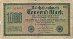 Bankbiljet Duitsland 1000 Mark 1922, Postzegels en Munten, Verzenden, Duitsland, Los biljet