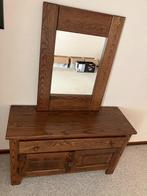 spiegel en kastje, Huis en Inrichting, Woonaccessoires | Spiegels, Ophalen, Gebruikt, 100 tot 150 cm, Rechthoekig