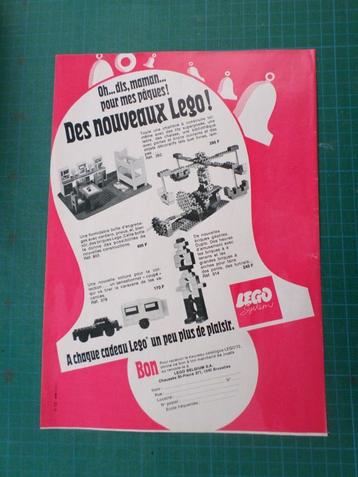 Lego - 2 publicités papier - 1972 beschikbaar voor biedingen