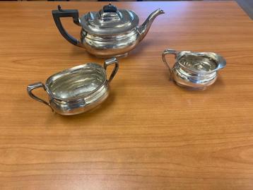 engelse theeset verzilverd / zilver plate E.P.B.M. beschikbaar voor biedingen